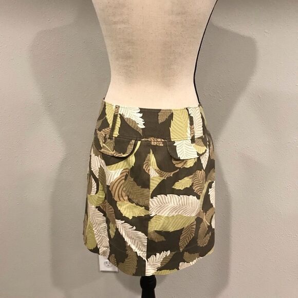 Ann Taylor LOFT Leaf print midi skirt - Picture 6 of 13